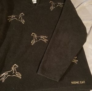 Cute L sweater with horses